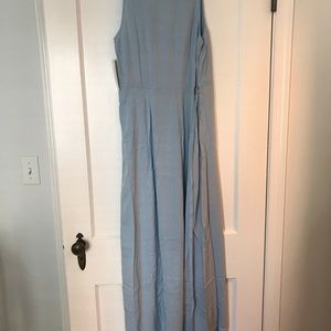 Maxi wrap dress, sky blue